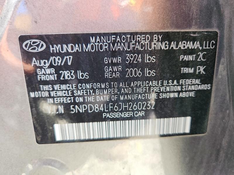 Продажа на аукционе авто 2018 Hyundai Elantra, vin: 5NPD84LF6JH260232, номер лота: 62944446