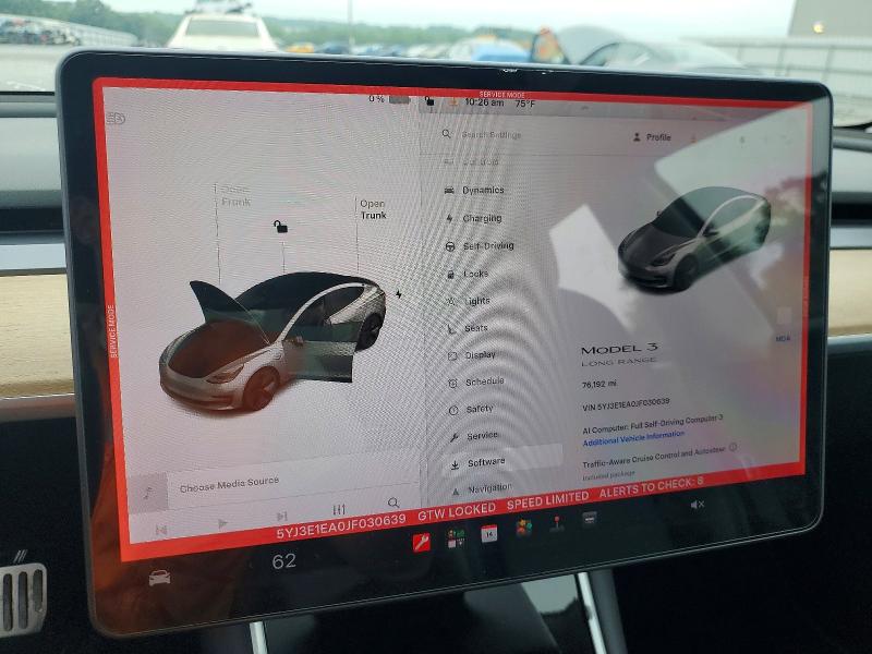 Продажа на аукционе авто 2018 Tesla Model 3, vin: 5YJ3E1EA0JF030639, номер лота: 60625006