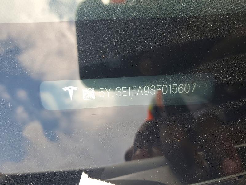 2025 Tesla Model 3 მანქანა იყიდება აუქციონზე, vin: 5YJ3E1EA9SF015607, აუქციონის ნომერი: 61178656