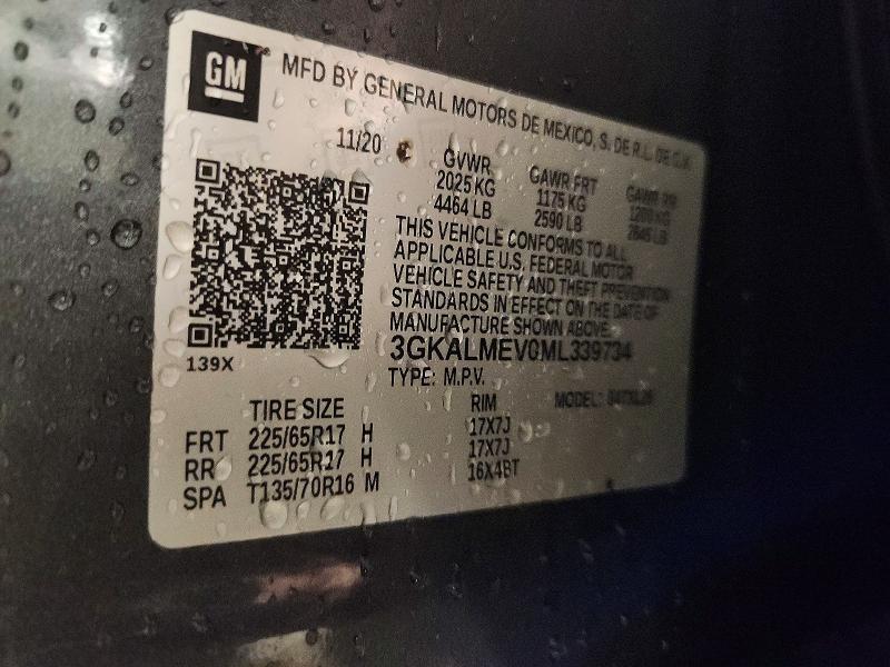 59673066 :رقم المزاد ، 3GKALMEV0ML339734 vin ، 2021 Gmc Terrain مزاد بيع