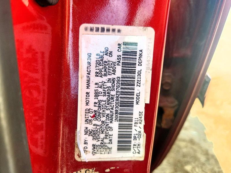 Aukcja sprzedaży 2008 Toyota Corolla, vin: 1NXBR30E88Z976393, numer aukcji: 62144906