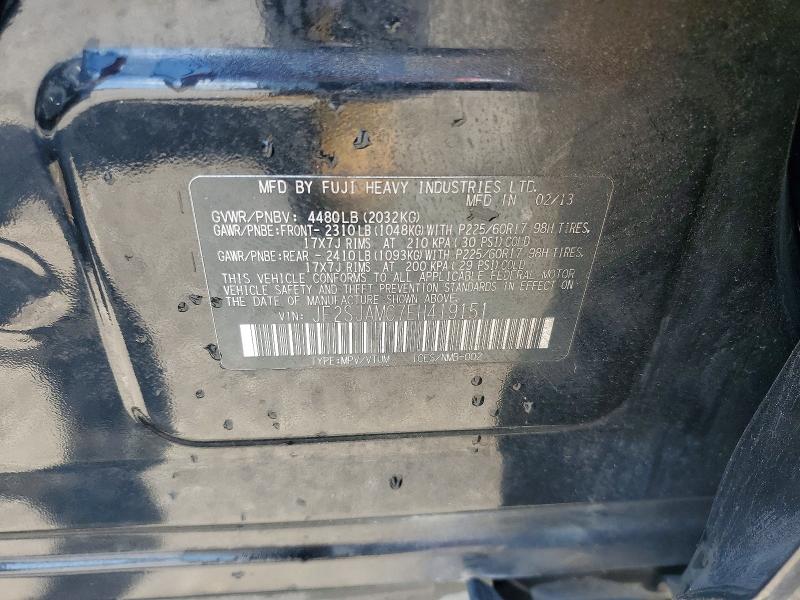 Aukcja sprzedaży 2014 Subaru Forester, vin: JF2SJAMC7EH419151, numer aukcji: 59148396