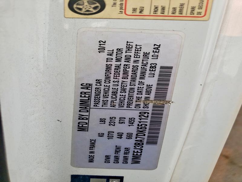 Продажа на аукционе авто 2013 Smart Fortwo, vin: WMEEJ3BA7DK651129, номер лота: 61177456