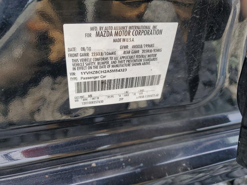 Продажа на аукционе авто 2010 Mazda 6, vin: 1YVHZ8CH2A5M54323, номер лота: 63530356