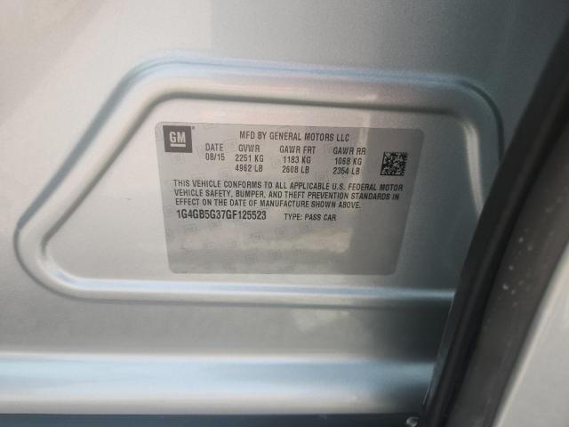 2016 Buick Lacrosse მანქანა იყიდება აუქციონზე, vin: 1G4GB5G37GF125523, აუქციონის ნომერი: 59788066