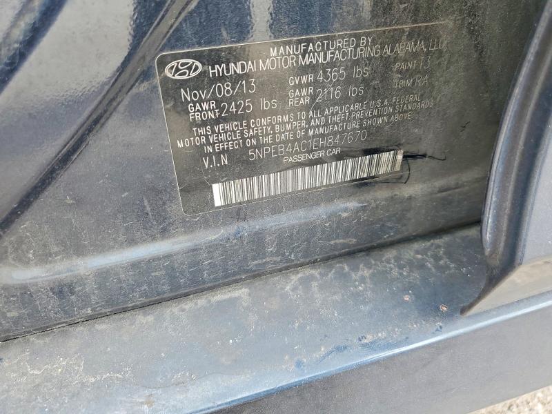 63068066 :رقم المزاد ، 5NPEB4AC1EH847670 vin ، 2014 Hyundai Sonata مزاد بيع