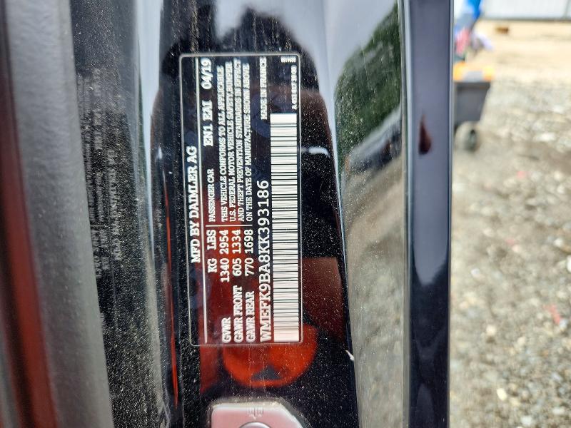 60167766 :رقم المزاد ، WMEFK9BA8KK393186 vin ، 2019 Smart Fortwo مزاد بيع