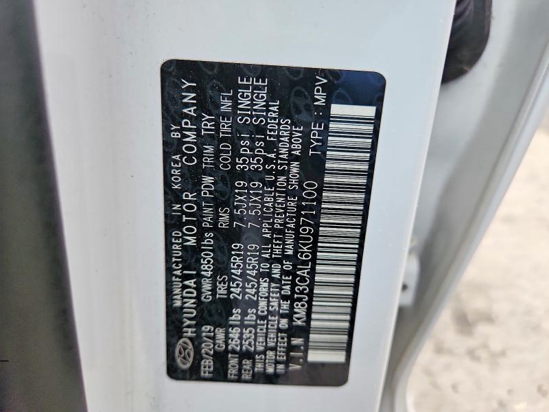 Aukcja sprzedaży 2019 Hyundai Tucson, vin: KM8J3CAL6KU971100, numer aukcji: 59681666