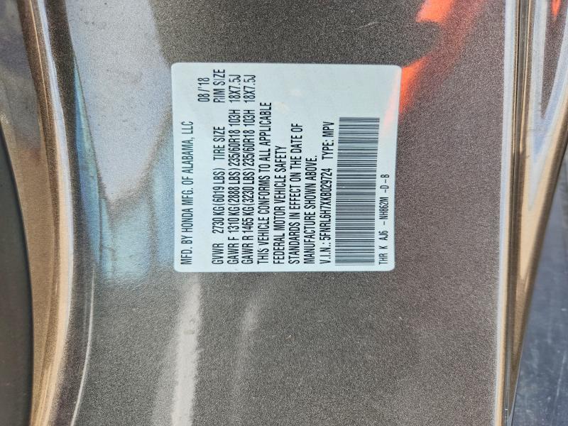 Продажа на аукционе авто 2019 Honda Odyssey, vin: 5FNRL6H7XKB029724, номер лота: 60676136