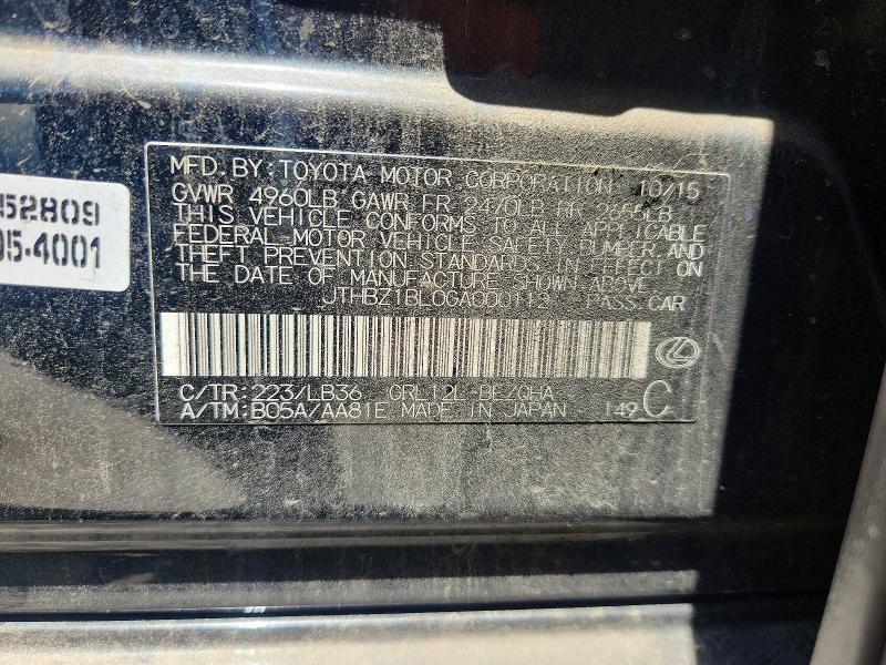 Aukcja sprzedaży 2016 Lexus Gs 350, vin: JTHBZ1BL0GA000112, numer aukcji: 62087356