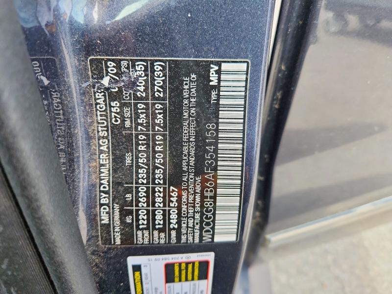 59701986 :رقم المزاد ، WDCGG8HB6AF354158 vin ، 2010 Mercedes-benz Glk مزاد بيع
