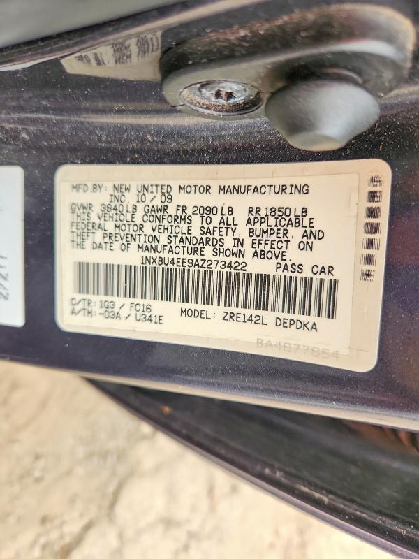 Продажа на аукционе авто 2010 Toyota Corolla, vin: 1NXBU4EE9AZ273422, номер лота: 61476386