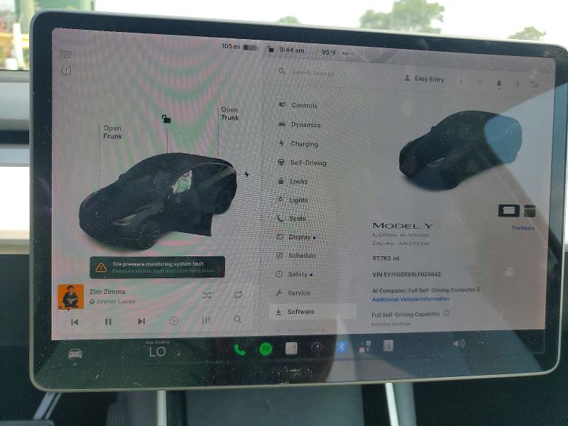 Продаж на аукціоні авто 2020 Tesla Model Y, vin: 5YJYGDEE8LF025843, номер лоту: 61932026