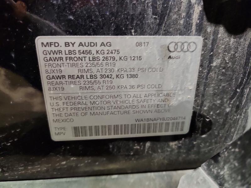 Продажа на аукционе авто 2018 Audi Q5, vin: WA1BNAFY8J2044714, номер лота: 61016566