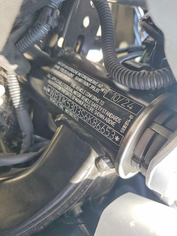 Продажа на аукционе авто 2025 Bmw F800, vin: WB10K5303S6K86653, номер лота: 61104406