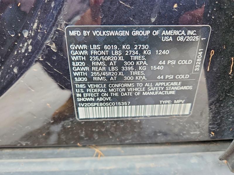 Продаж на аукціоні авто 2025 Volkswagen Id.4, vin: 1V2DSPE80SC015357, номер лоту: 63565696