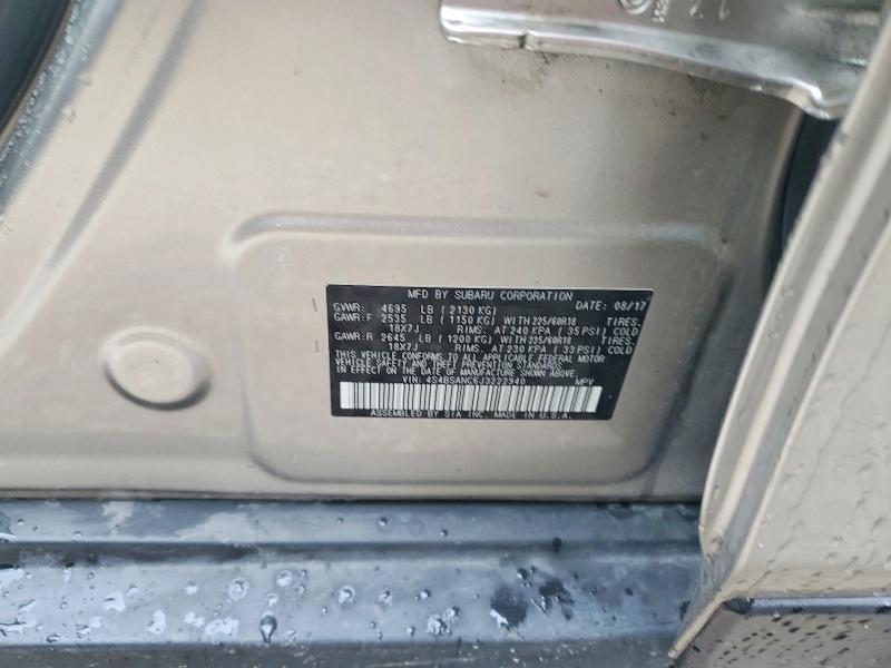Продажа на аукционе авто 2018 Subaru Outback, vin: 4S4BSANC6J3222940, номер лота: 62327586