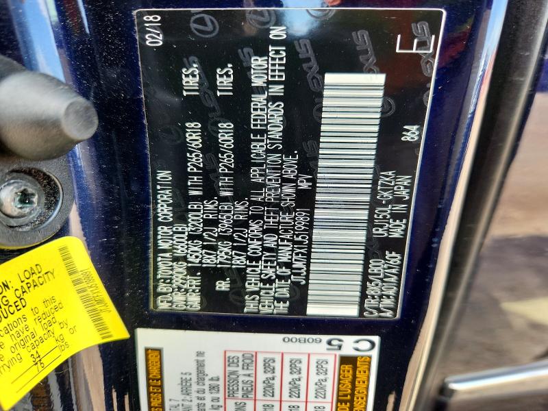 Продажа на аукционе авто 2018 Lexus Gx, vin: JTJJM7FX1J5199891, номер лота: 60036136