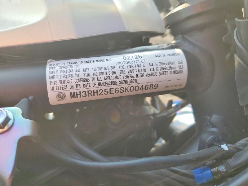 Продаж на аукціоні авто 2025 Yamaha Yfz320, vin: MH3RH25E6SK004689, номер лоту: 62140976
