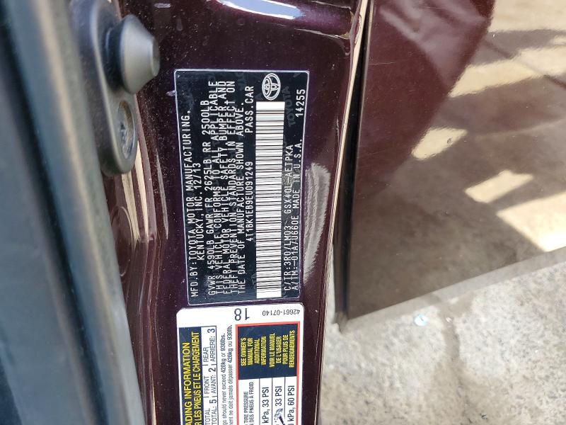 Продажа на аукционе авто 2014 Toyota Avalon, vin: 4T1BK1EB9EU091249, номер лота: 61203236