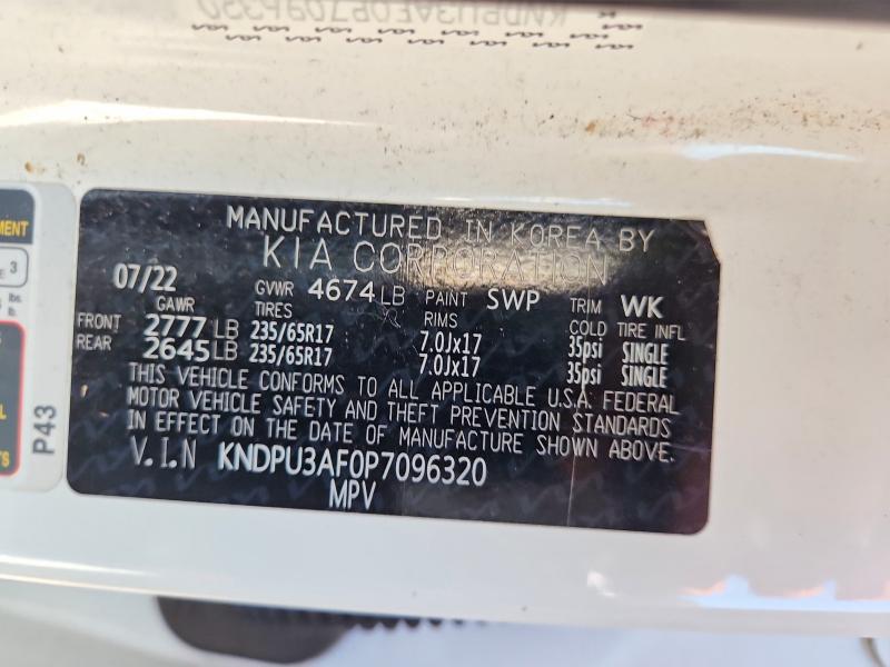 Aukcja sprzedaży 2023 Kia Sportage, vin: KNDPU3AF0P7096320, numer aukcji: 85973125