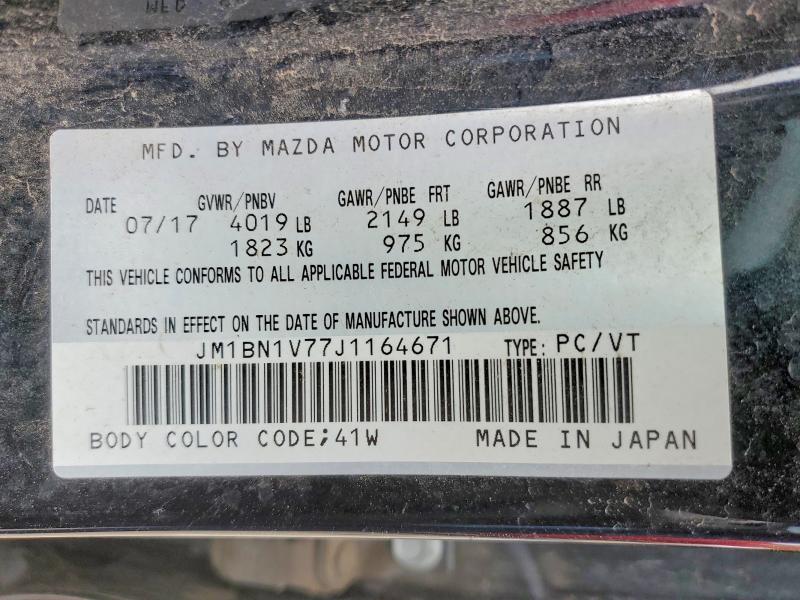 Продажа на аукционе авто 2018 Mazda 3, vin: JM1BN1V77J1164671, номер лота: 58559936