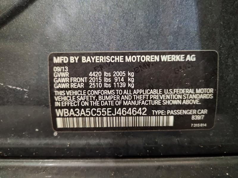 2014 Bmw 328 მანქანა იყიდება აუქციონზე, vin: WBA3A5C55EJ464642, აუქციონის ნომერი: 59642336