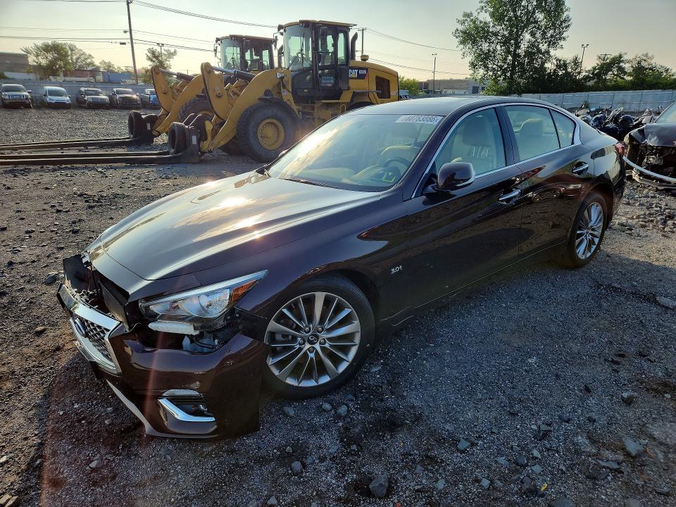 2018 Infiniti Q50 მანქანა იყიდება აუქციონზე, vin: JN1EV7AR0JM443601, აუქციონის ნომერი: 60783886