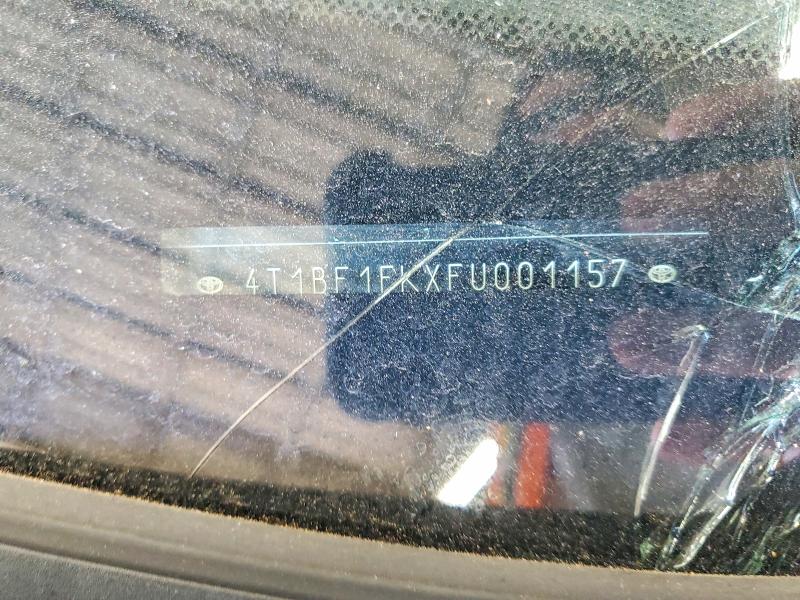 2015 Toyota Camry მანქანა იყიდება აუქციონზე, vin: 4T1BF1FKXFU001157, აუქციონის ნომერი: 60262696