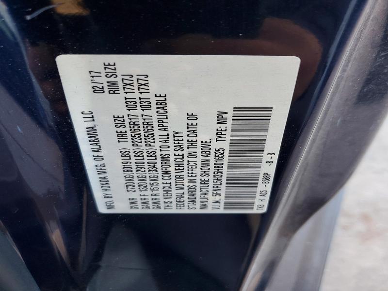 Продаж на аукціоні авто 2017 Honda Odyssey, vin: 5FNRL5H35HB016525, номер лоту: 62143906
