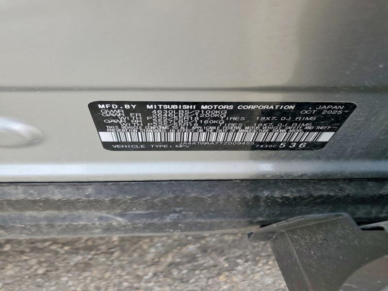 Продажа на аукционе авто 2026 Mitsubishi Eclipse Cross, vin: JA4ATWAA7TZ009455, номер лота: 62350046