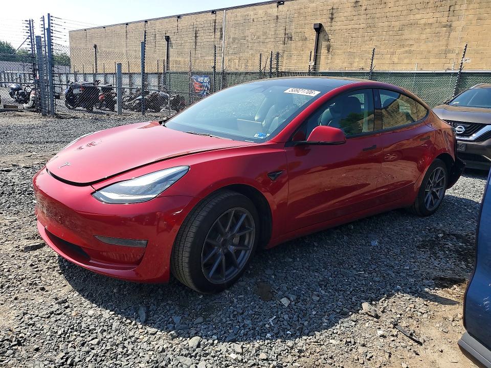 2022 Tesla 3 მანქანა იყიდება აუქციონზე, vin: 5YJ3E1EB4NF285776, აუქციონის ნომერი: 58921706