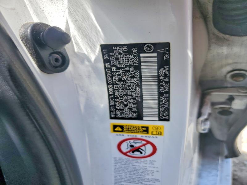 2012 Lexus Ct მანქანა იყიდება აუქციონზე, vin: JTHKD5BH1C2054363, აუქციონის ნომერი: 61759096