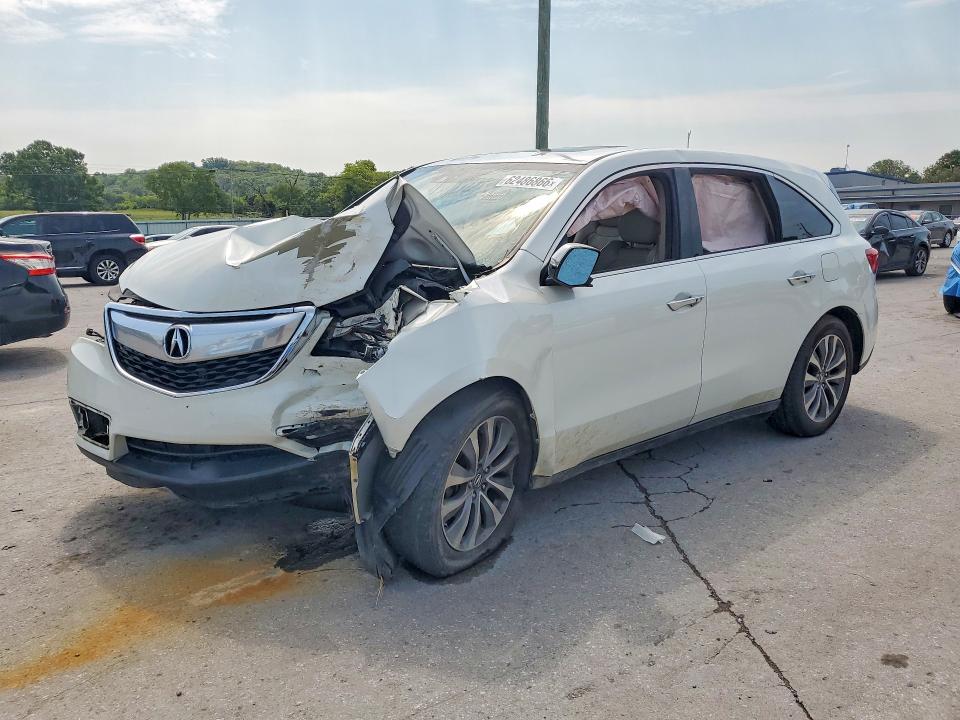 62486866 :رقم المزاد ، 5FRYD4H45EB026008 vin ، 2014 Acura Mdx مزاد بيع