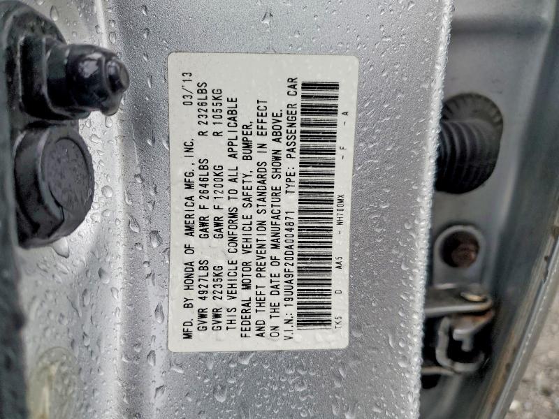 2013 Acura Tl მანქანა იყიდება აუქციონზე, vin: 19UUA9F20DA004871, აუქციონის ნომერი: 59817546