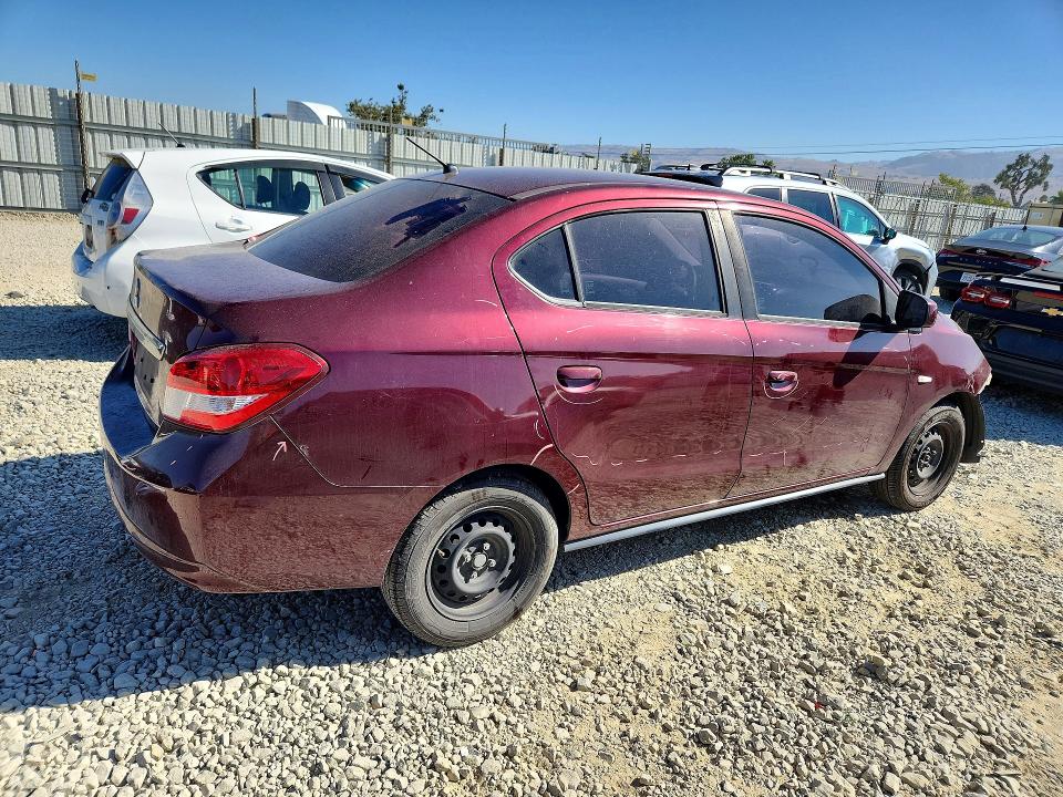 2020 Mitsubishi Mirage მანქანა იყიდება აუქციონზე, vin: ML32F3FJ1LHF09874, აუქციონის ნომერი: 60462526