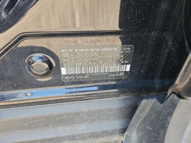 63186126 :رقم المزاد ، JA4AT3AAXKZ038509 vin ، 2019 Mitsubishi Eclipse Cross مزاد بيع