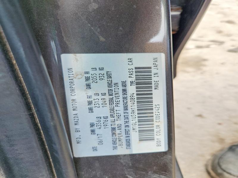 Продаж на аукціоні авто 2017 Mazda 6, vin: JM1GL1U59H1140894, номер лоту: 62339186