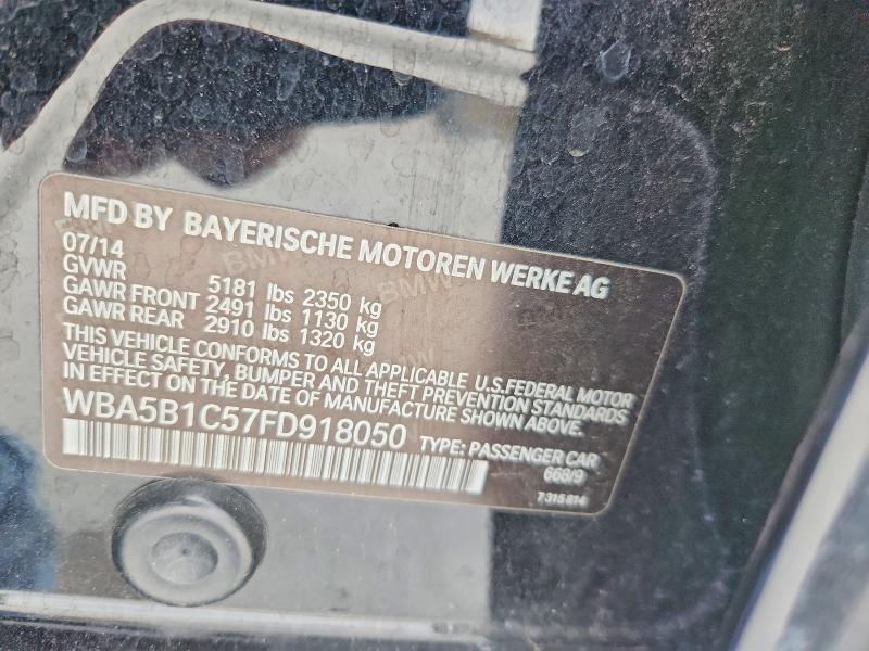 Aukcja sprzedaży 2015 Bmw 535, vin: WBA5B1C57FD918050, numer aukcji: 62330126