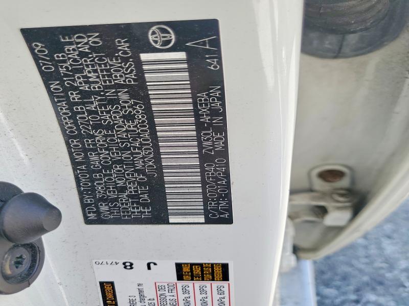 Auction sale of the 2010 Toyota Prius, vin: JTDKN3DU0A0038967, lot number: 59991506