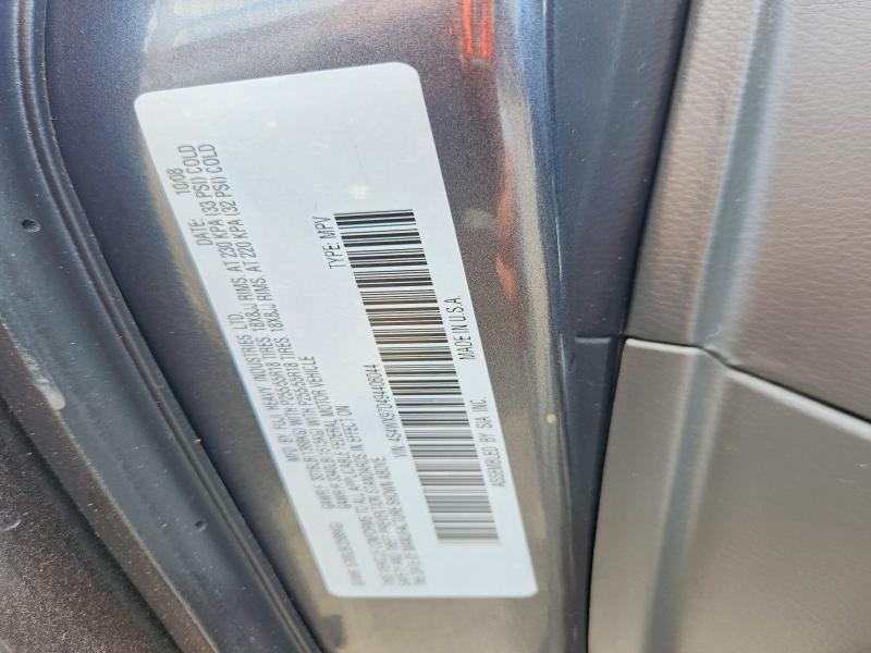 61756276 :رقم المزاد ، 4S4WX97D494406044 vin ، 2009 Subaru Tribeca مزاد بيع