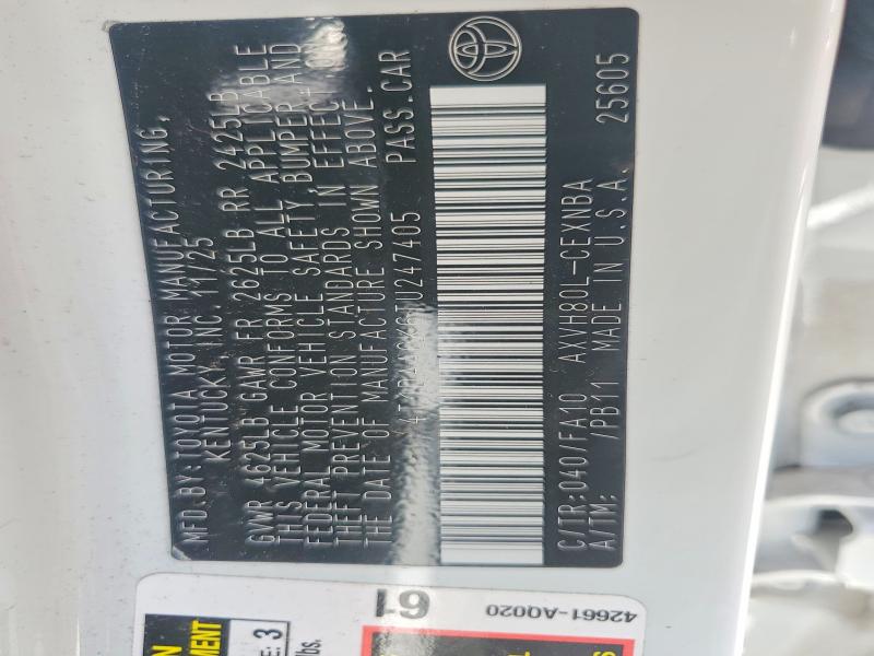 Aukcja sprzedaży 2026 Toyota Camry, vin: 4T1DAACK6TU247405, numer aukcji: 63132676