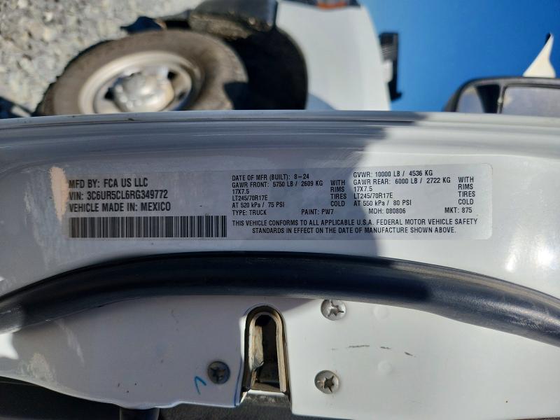 Aukcja sprzedaży 2024 Ram 2500, vin: 3C6UR5CL6RG349772, numer aukcji: 60001746