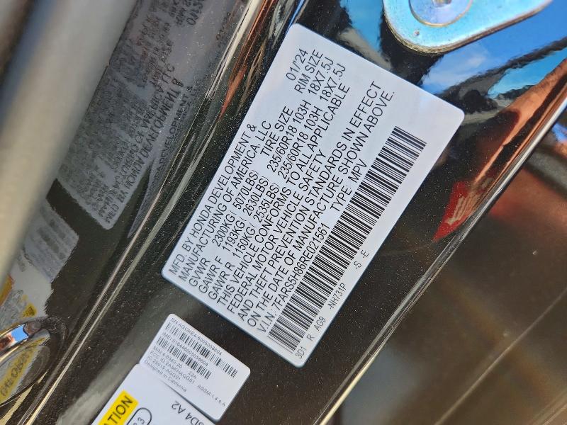 60058886 :رقم المزاد ، 7FARS5H86RE021561 vin ، 2024 Honda Cr-v مزاد بيع