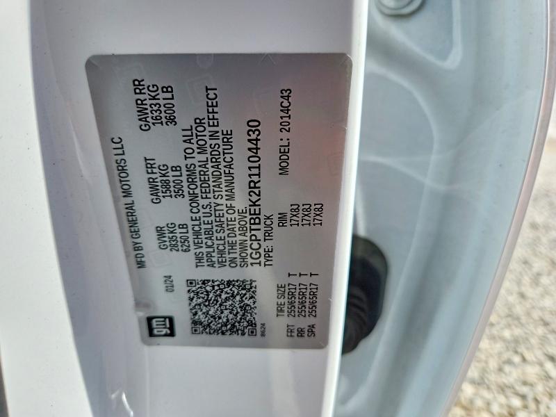 Продаж на аукціоні авто 2024 Chevrolet Colorado, vin: 1GCPTBEK2R1104430, номер лоту: 61620556