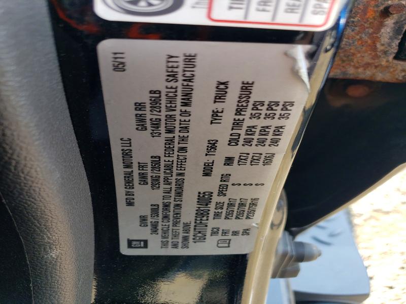 2011 Chevrolet Colorado მანქანა იყიდება აუქციონზე, vin: 1GCHTDFE9B8140055, აუქციონის ნომერი: 60043556
