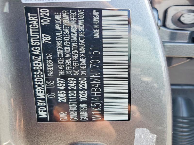 58586336 :رقم المزاد ، W1K5J4HB4MN170151 vin ، 2021 Mercedes-benz Cla مزاد بيع