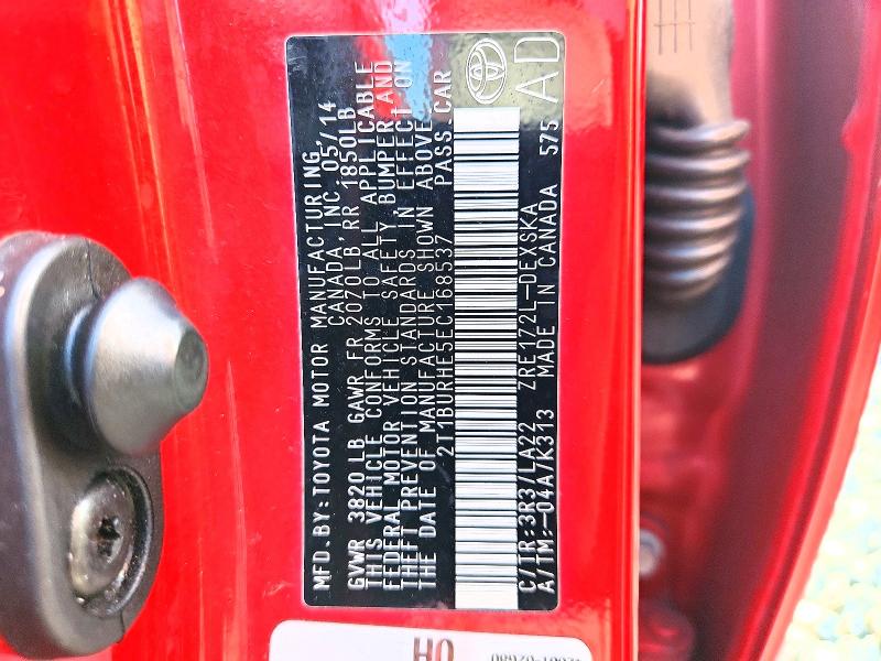 Продаж на аукціоні авто 2014 Toyota Corolla, vin: 2T1BURHE5EC168537, номер лоту: 60152226