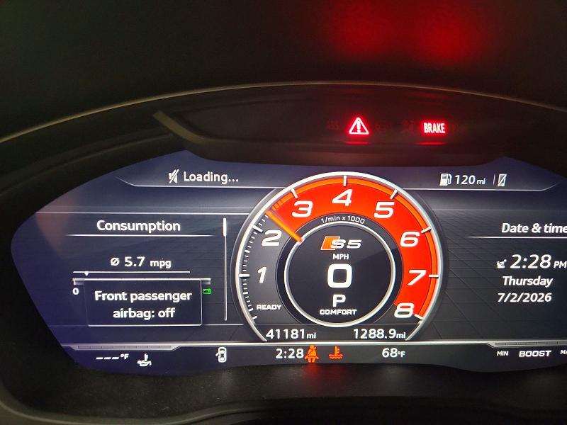 Auction sale of the 2019 Audi S5, vin: WAUB4CF57KA003683, lot number: 59911986