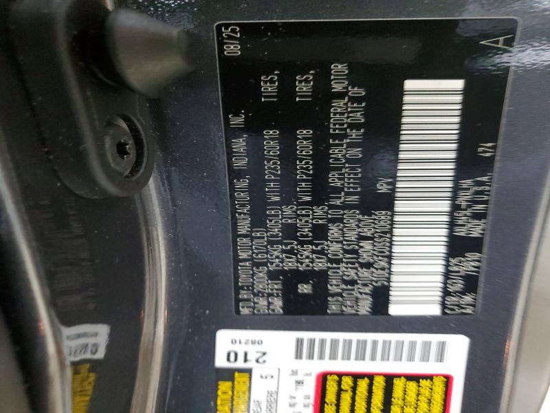 59586516 :رقم المزاد ، 5TDESKFC0SS210689 vin ، 2025 Toyota Sienna مزاد بيع
